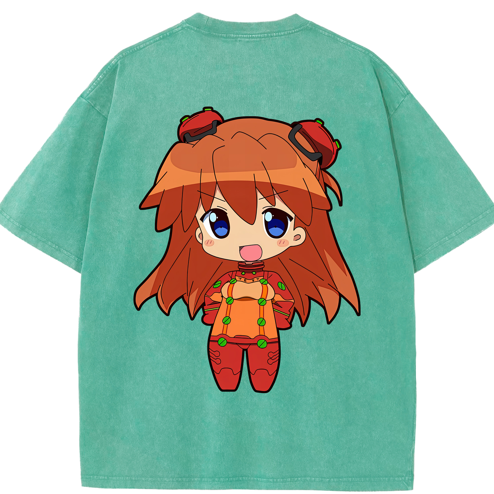 （画像用） EVA 新世紀エヴァンゲリオン 綿100% ヴィンテージ風 半袖Tシャツ（背面プリント）